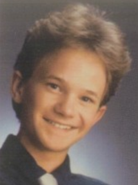Neil Patrick Harris 1991 senior yearbook portrait