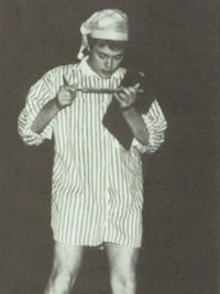 Nick Offerman Drama Club Candid yearbook Photo