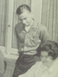 Pat Sajak 1962 Scroll staff yearbook photo