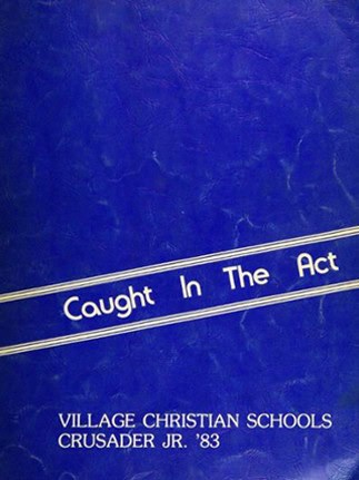 Paul Walker in the 1983 Village Christian High School yearbook