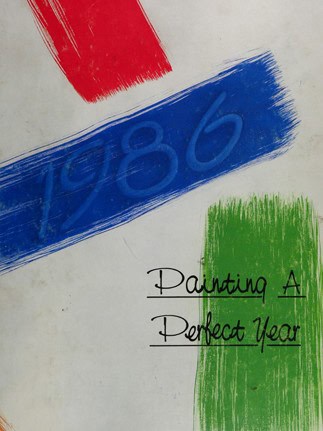 Paul Walker in his 1986 Village Christian High School yearbook