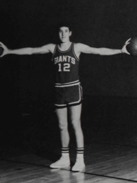Pete Carroll 1969 senior basketball team portrait