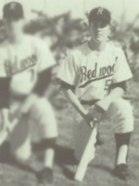 Pete Carroll 1968 baseball team outfielders photo (cropped)