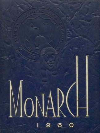 Mendel Catholic Preparatory High School 1960 yearbook cover (Classmates.com)