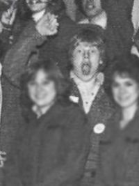 Philip Seymour Hoffman 1983 drama club yearbook photo - cropped