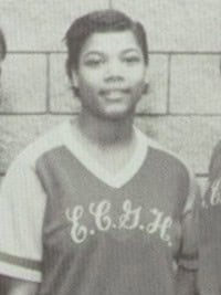 queen latifah basketball team yearbook photo