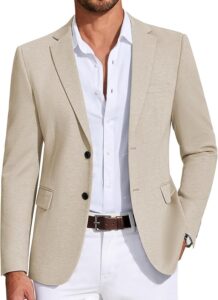 Beige Blazer  For Men