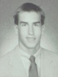 Rob Riggle 1988 senior yearbook portrait