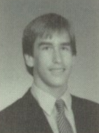 Rob Riggle 1987 junior yearbook portrait