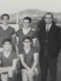 Robin Williams high school soccer team yearbook photo