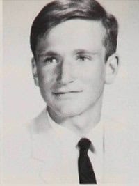 Robin Williams senior yearbook photo