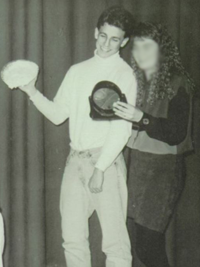 Seth Meyers 1992 superlatives yearbook photo - Best Sense of Humor and Best-Looking (Classmates.com)