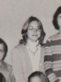Sharon Stone 1974 Dramatics Club yearbook photo (cropped)