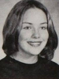 Sharon Stone 1974 sophomore yearbook portrait