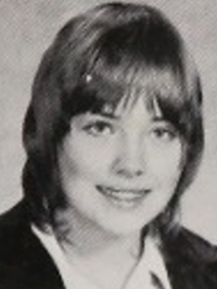 Sharon Stone 1973 freshman yearbook portrait