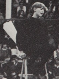 Shelley Long 1967 Thanksgiving assembly yearbook photo