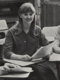 Shelley Long 1967 Wranglers forensic team yearbook photo