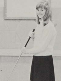 Shelley Long 1967 senior class officers yearbook photo