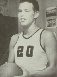 Tom Brokaw 1958 basketball letterman portrait