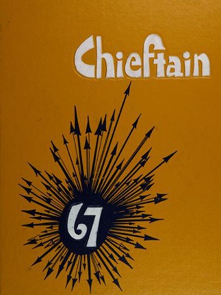 university high school yearbook cover 1967