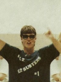 vanilla ice pep rally candid yearbook photo