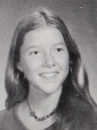 Annette Bening 1975 junior yearbook portrait