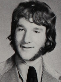 Bill Maher 1974 senior yearbook portrait