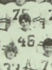 Billy Ray Cyrus 1978 varsity football yearbook photo (cropped) (Classmates.com)