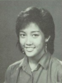 Carrie Ann Inaba 1985 junior yearbook portrait
