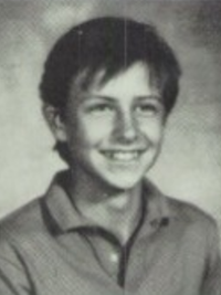 Chris Hardwick - 1987 sophomore yearbook portrait
