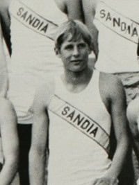 gary johnson senior track team yearbook photo