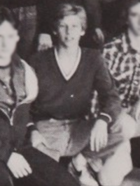Ian Ziering 1980 swim team yearbook photo (cropped)