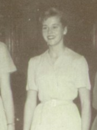 Jane Fonda 1955 Dress Committee yearbook photo