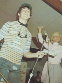 Judd Apatow 1985 Spirit Week hosting candid