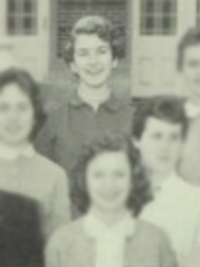 Martha Stewart 1957 high school yearbook photo (Art Club)