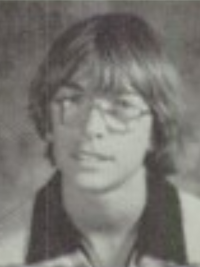 Patrick Warburton 1980 sophomore yearbook portrait