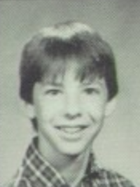 Sean Hayes 1985 freshman yearbook portrait